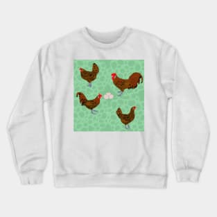 Golden Spangled Hamburg Mint Crewneck Sweatshirt